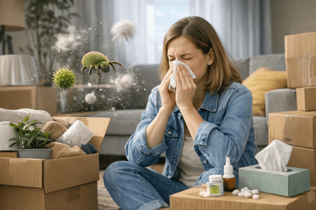 Allergy attack in a new home